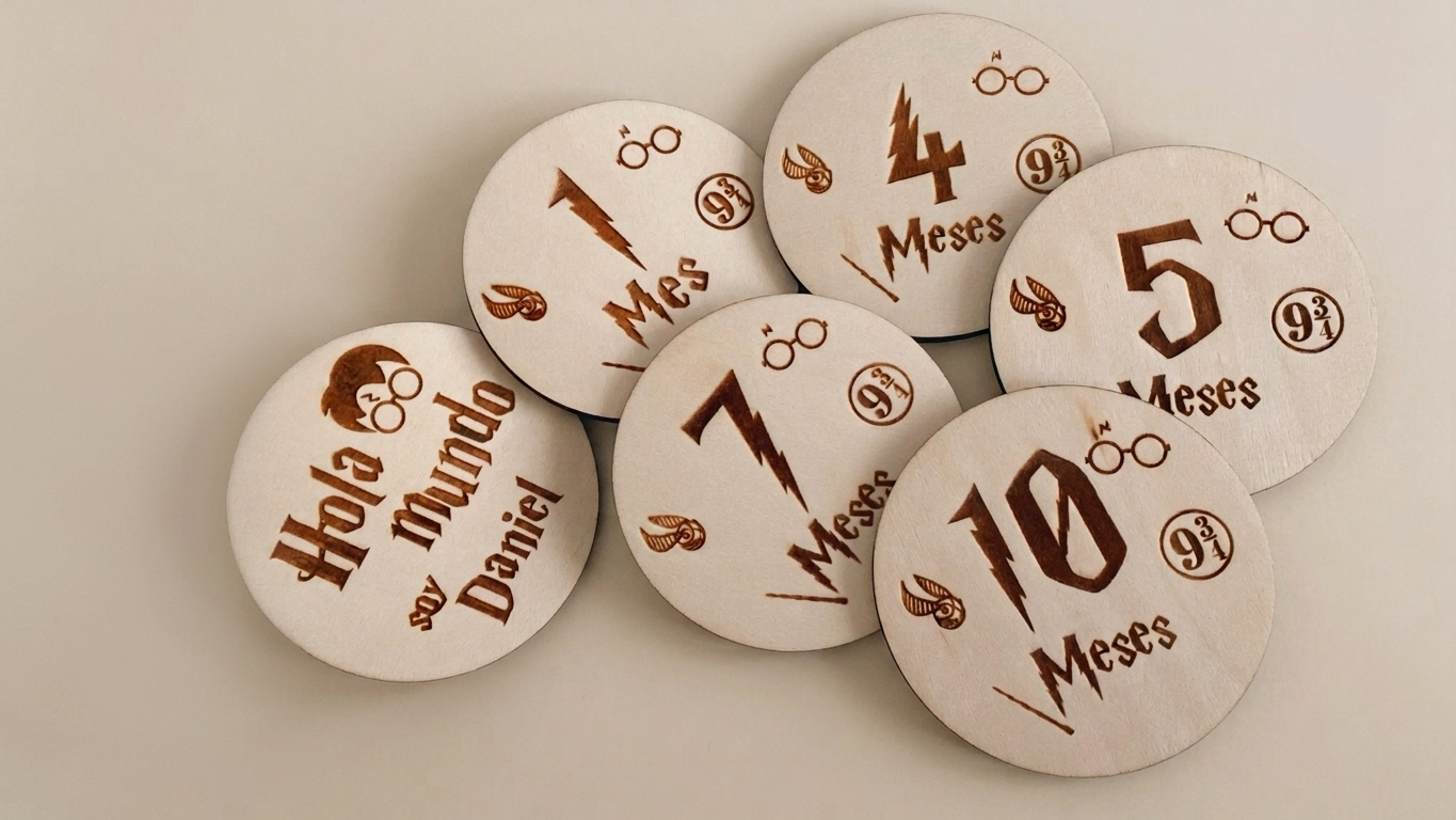 PLACAS CUMPLE MES HARRY POTTER