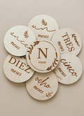 PLACAS CUMPLE MES LETTERING
