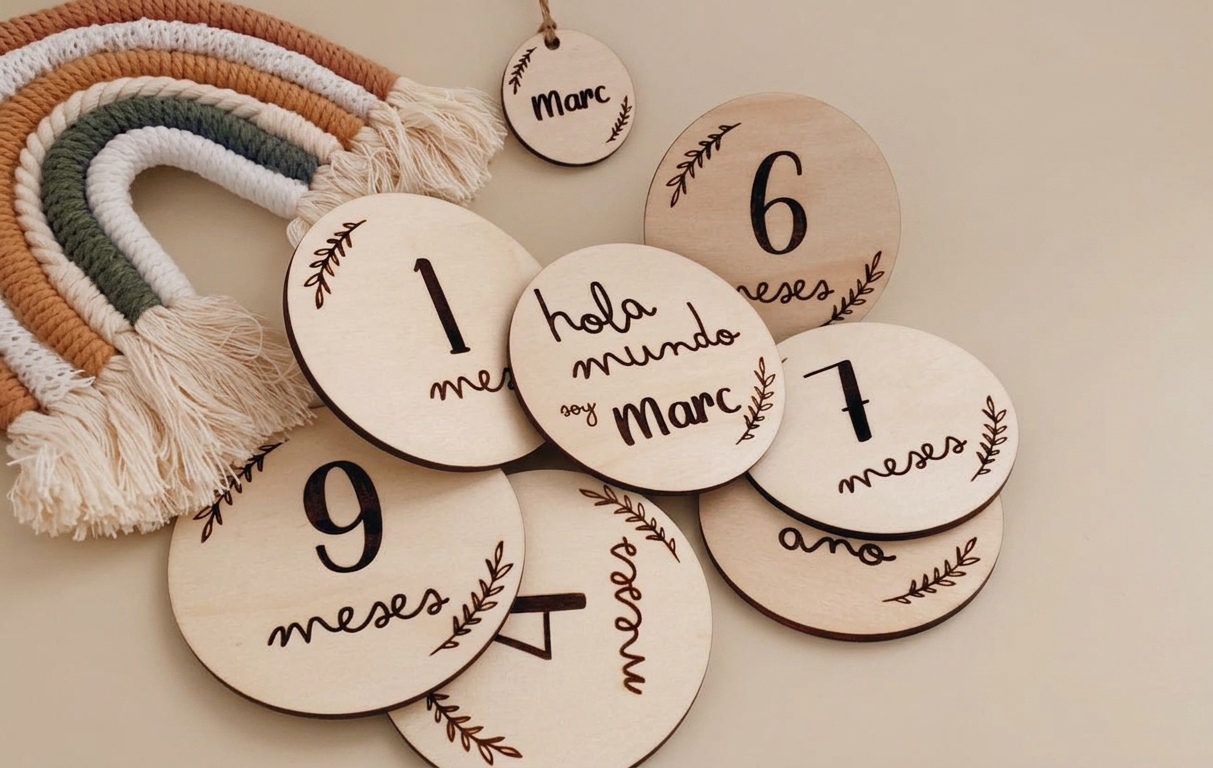 PLACAS CUMPLE MES RAMITAS