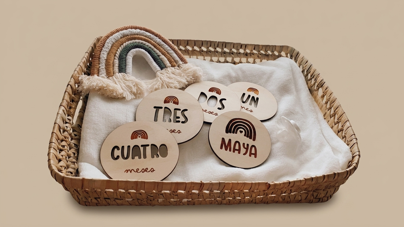 PLACAS CUMPLE MES ARCOIRIS