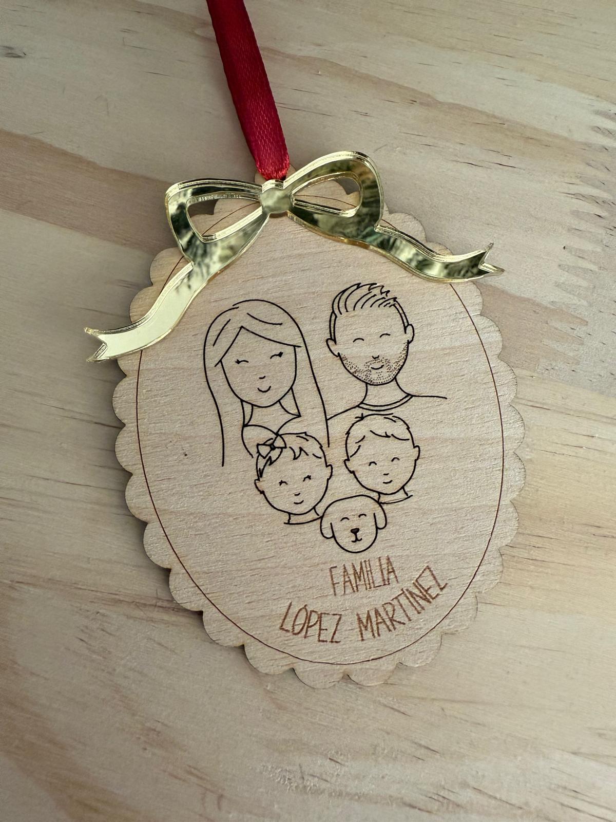 ADORNO DE NAVIDAD FAMILIA