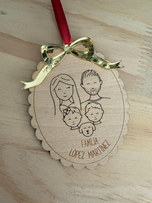 ADORNO DE NAVIDAD FAMILIA