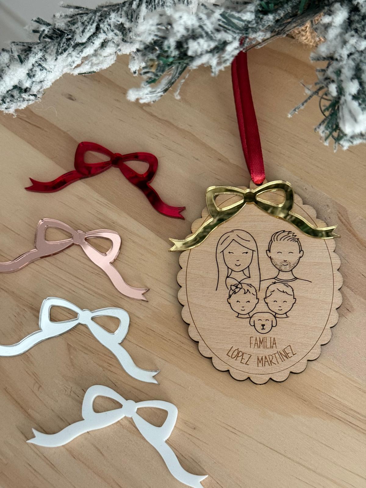 ADORNO DE NAVIDAD FAMILIA