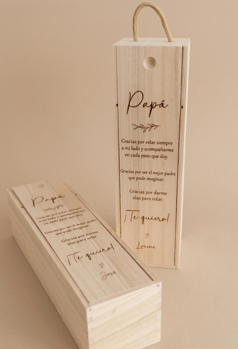 CAJA DE VINO BODA