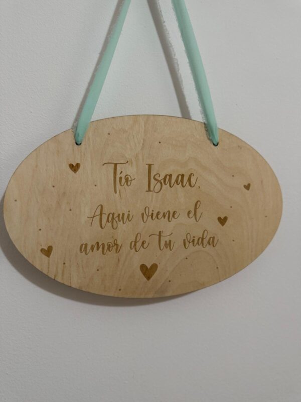 CARTEL AQUI VIENE EL AMOR DE TU VIDA